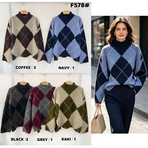 Sweter damski z półgolfem
