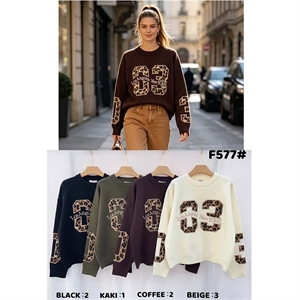 Sweter damski okrągły