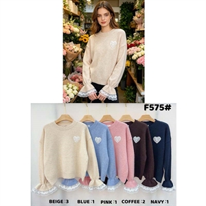 Sweter damski okrągły