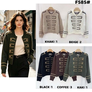 Sweter damski rozpinany na zamek