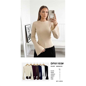 Sweter damski okrągły