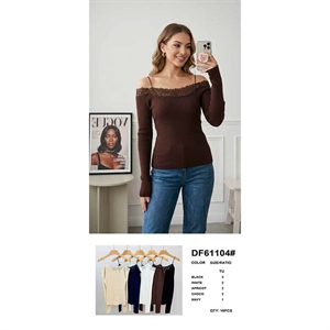 Sweter damski okrągły