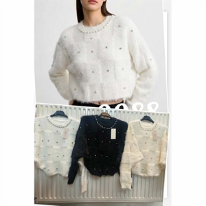 Sweter damski okrągły