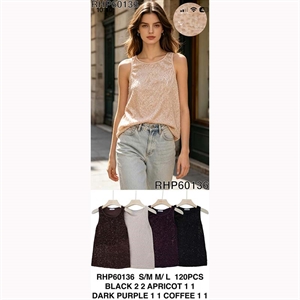 Sweter damski bez rękawów  S/M-M/L