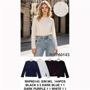 Sweter damski okrągły  S/M-M/L