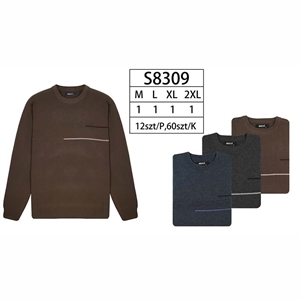 Sweter męski okrągły  M-2XL