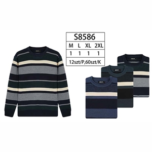 Sweter męski okrągły  M-2XL