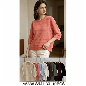 Sweter damski okrągły  S/M-L/XL