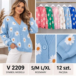 Sweter damski zapinany na guziki S/M L/XL