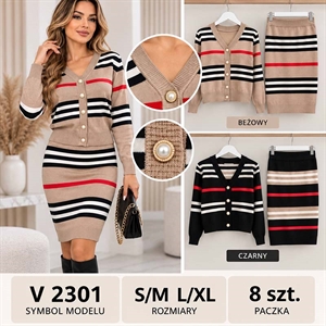 Komplet sweterkowy damski S-XL