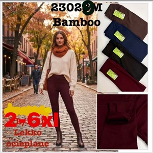 Legginsy lekko ocieplane damskie  2XL-6XL