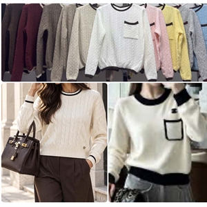 Sweter damski okrągły