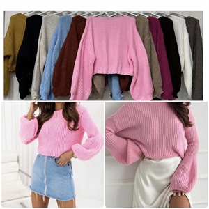 Sweter damski okrągły