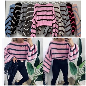 Sweter damski okrągły