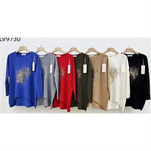 Sweter damski okrągły  M-2XL