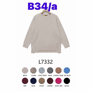Sweter damski okrągły  L/XL-XL/2XL