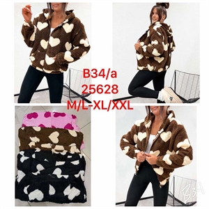 Bluza damska rozpinana na zamek z kapturem  M/L-XL/2XL