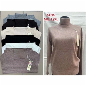 Sweter damski z golfem  M/L-L/XL