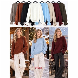 Sweter damski okrągły