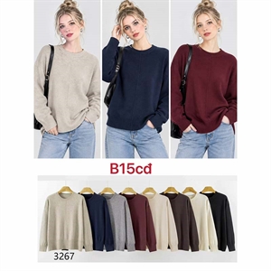 Sweter damski okrągły