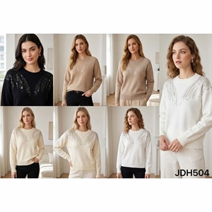 Sweter damski okrągły