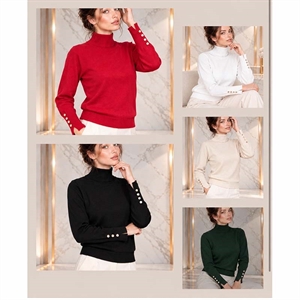 Sweter damski z golfem
