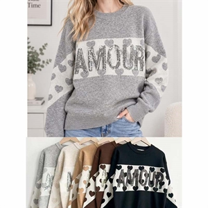 Sweter damski okrągły