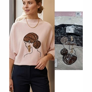 Sweter damski z półgolfem