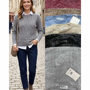 Sweter damski okrągły