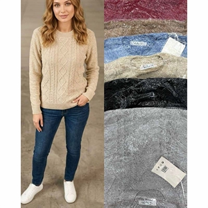 Sweter damski okrągły