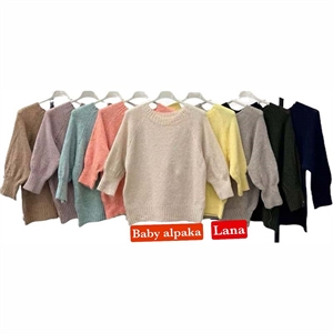 Sweter damski okrągły