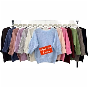 Sweter damski okrągły