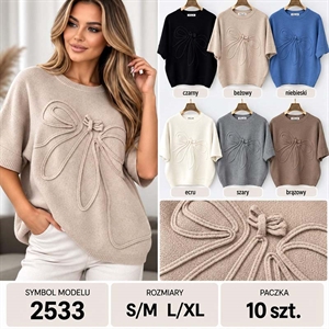 Sweter damski z krótkim rękawem  S/M-L/XL