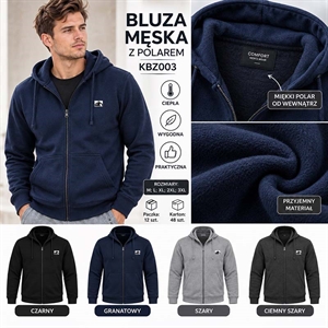 Bluza męska z polarem  M-3XL