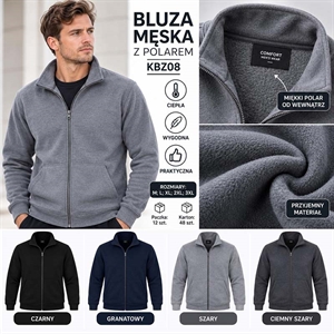 Bluza męska z polarem  M-3XL