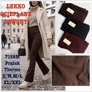 Legginsy lekko ocieplane dzwony  S/M-XL/2XL