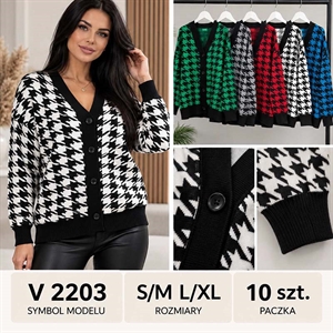 Sweter damski zapinany na guziki S/M L/XL
