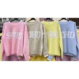 Sweter damski okrągły - Produkt Włoski