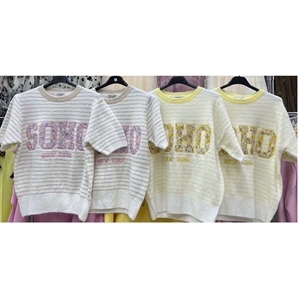 Sweter damski z krótkim rękawem - Produkt Włoski