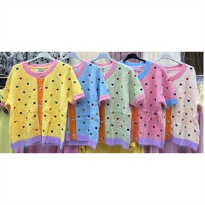 Sweter damski z krótkim rękawem - Produkt Włoski