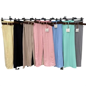 Spodnie szerokie nogawki damskie produkt Włoski