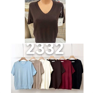 Sweter damski z krótkim rękawem