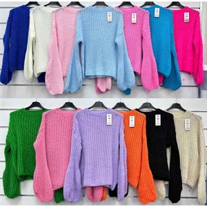 Sweter damski okrągły