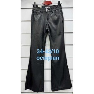 Ocieplane spodnie ze sztucznej skóry  34-42