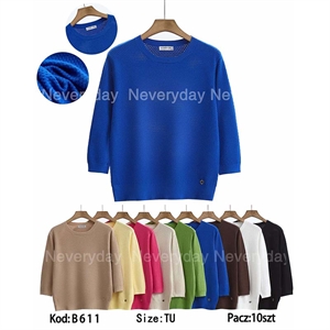 Sweter damski okrągły