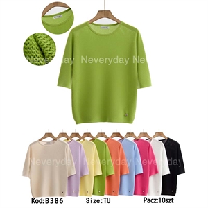 Sweter damski z krótkim rękawem