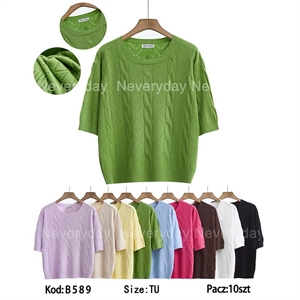 Sweter damski okrągły