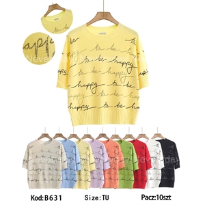 Sweter damski okrągły