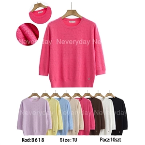 Sweter damski okrągły