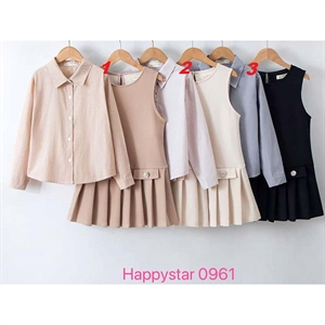 Komplet Koszula + Sukienka  4-14 lat